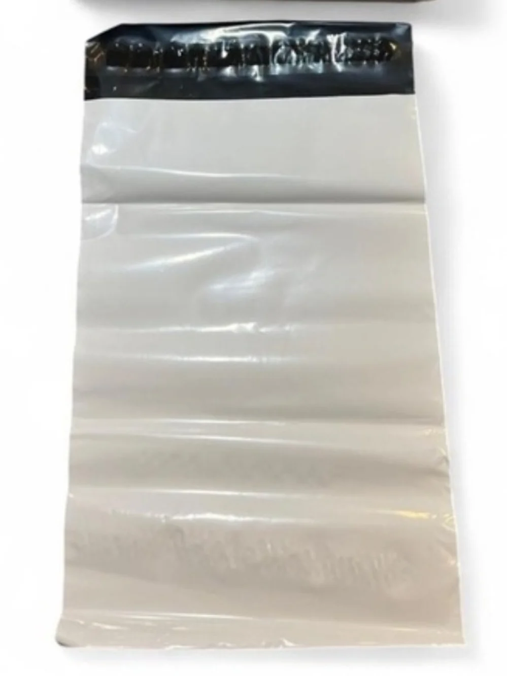 White Anti-Static Poly Mailer with Black Peel & Seal Strip-20qty!